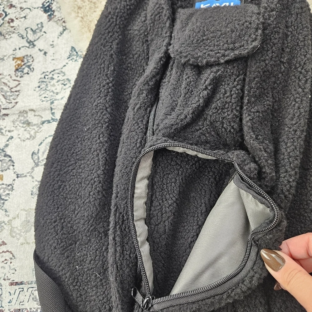 Kavu Fleece 4 Rope Sling Bag Black - Picture 5 of 10